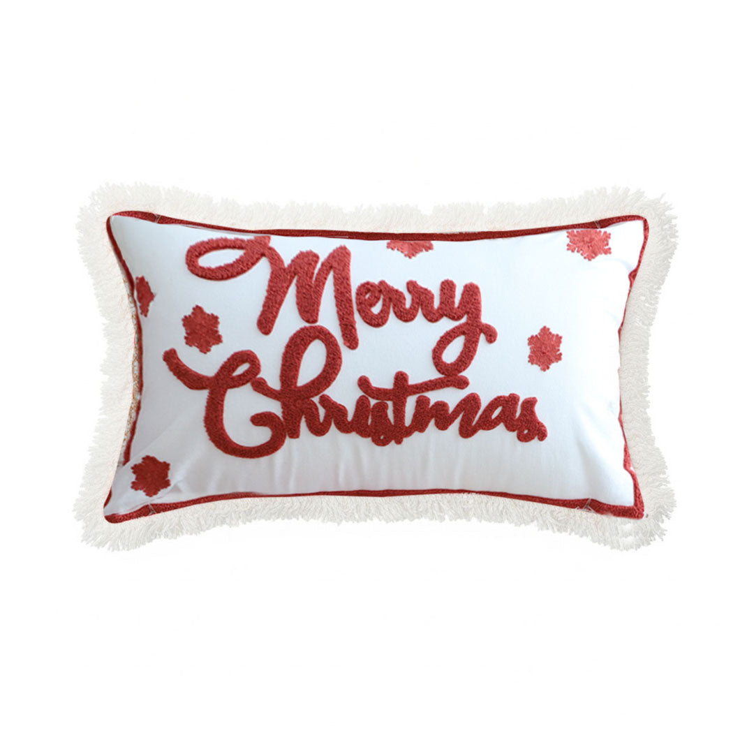 SOGA 40x60cm Bold "Merry Christmas" Statement Pillowcase