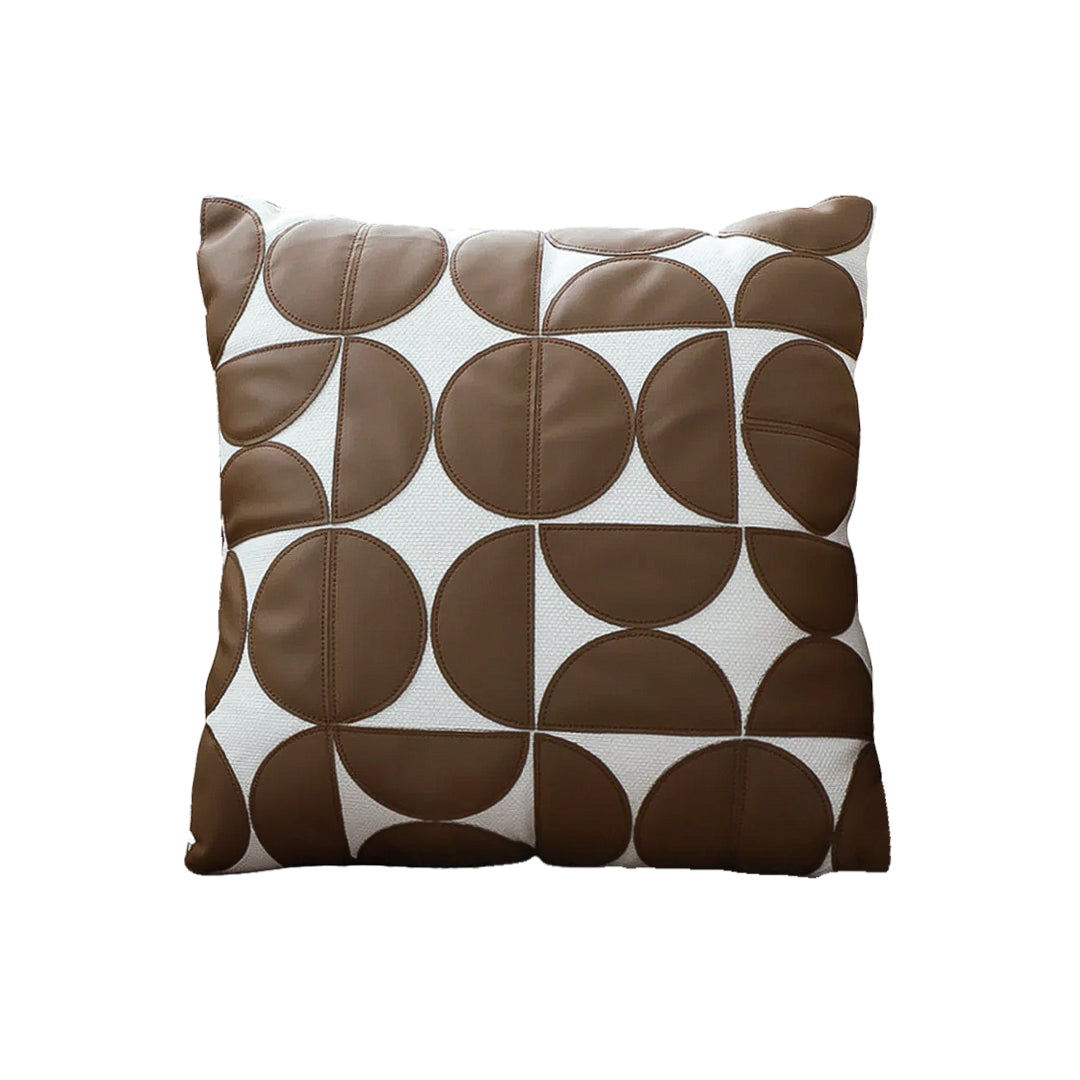 SOGA 45cm Retro Geometric Circle Pillow Cover