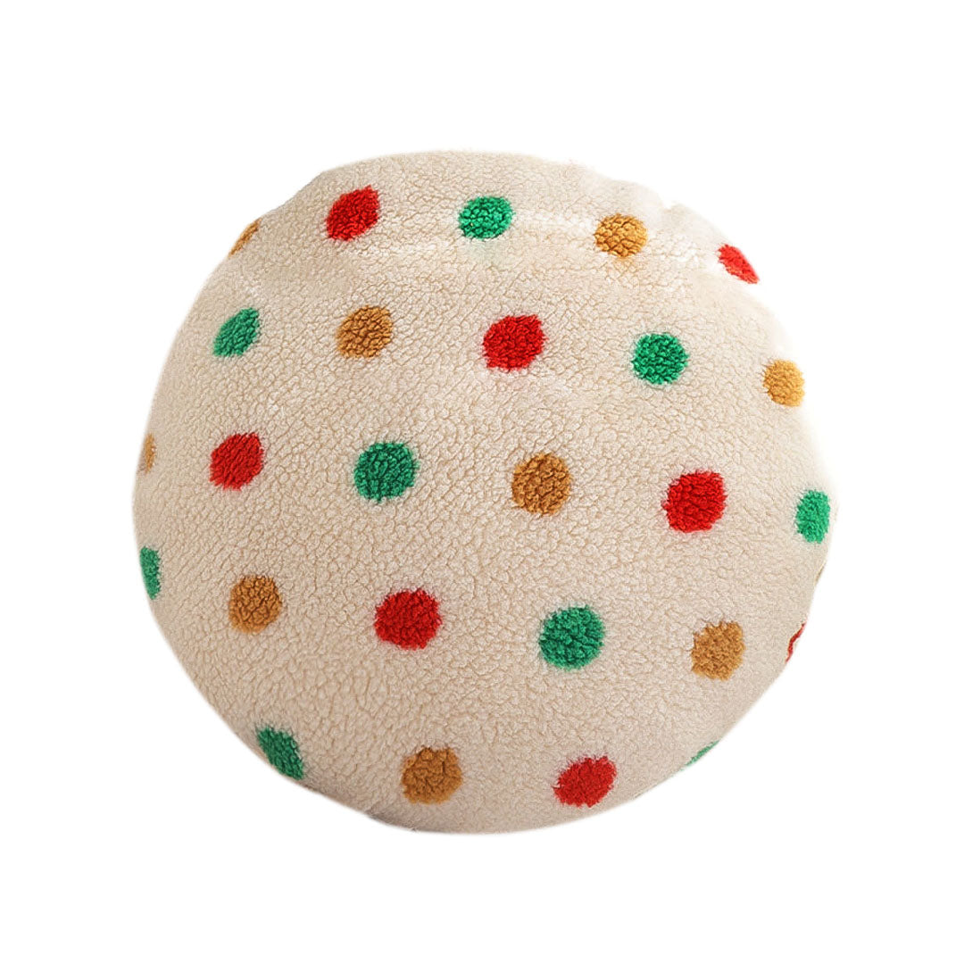 SOGA 45cm Colorful Polka Dot Round Pillowcase