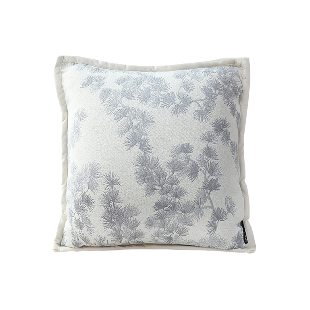 SOGA 45cm Gray Floral Pillowcase