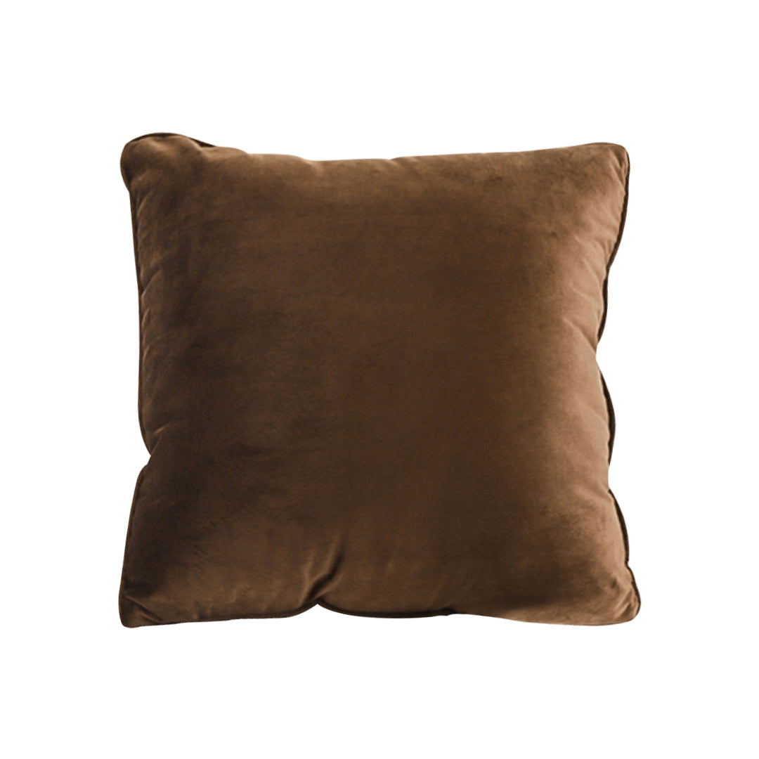 SOGA 45cm Velvet Pillowcase (Rich Brown)