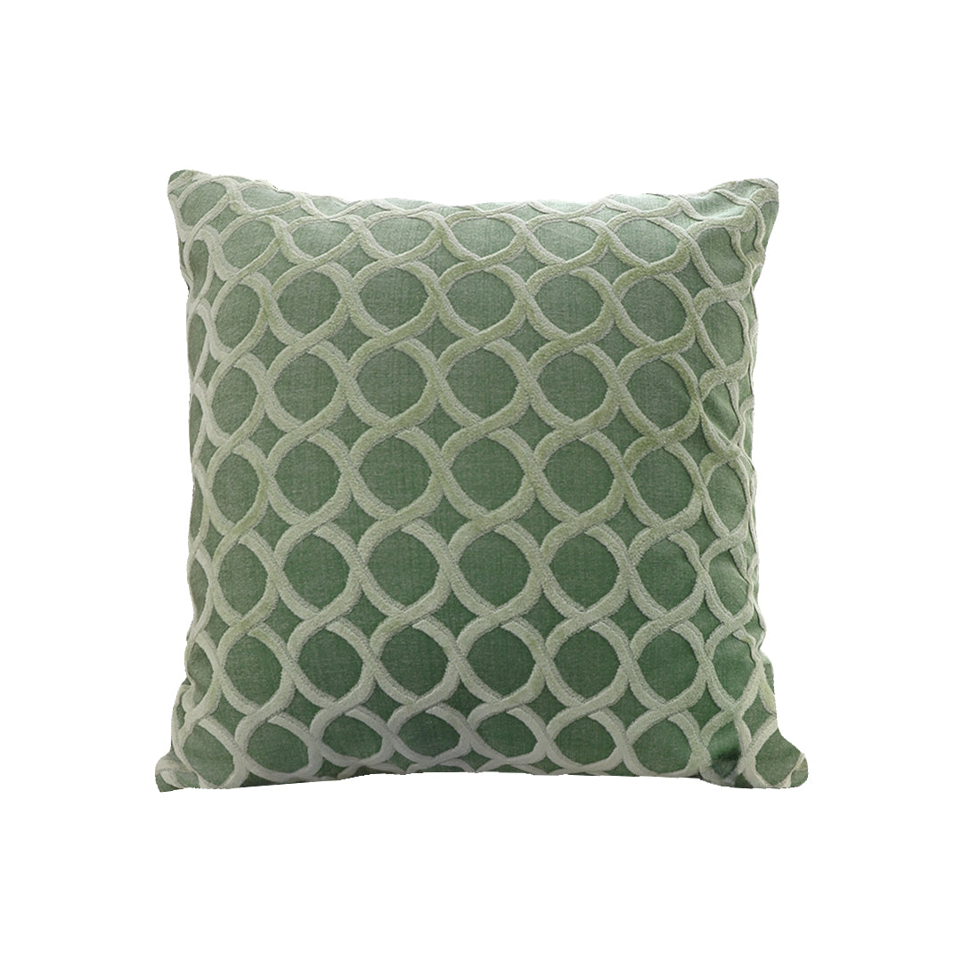SOGA 45cm Geometric Lattice Pillowcase (Green)