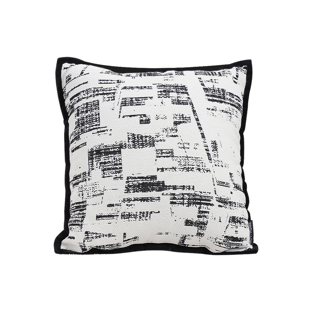 SOGA 45cm Modern Monochrome Grid Pillowcase