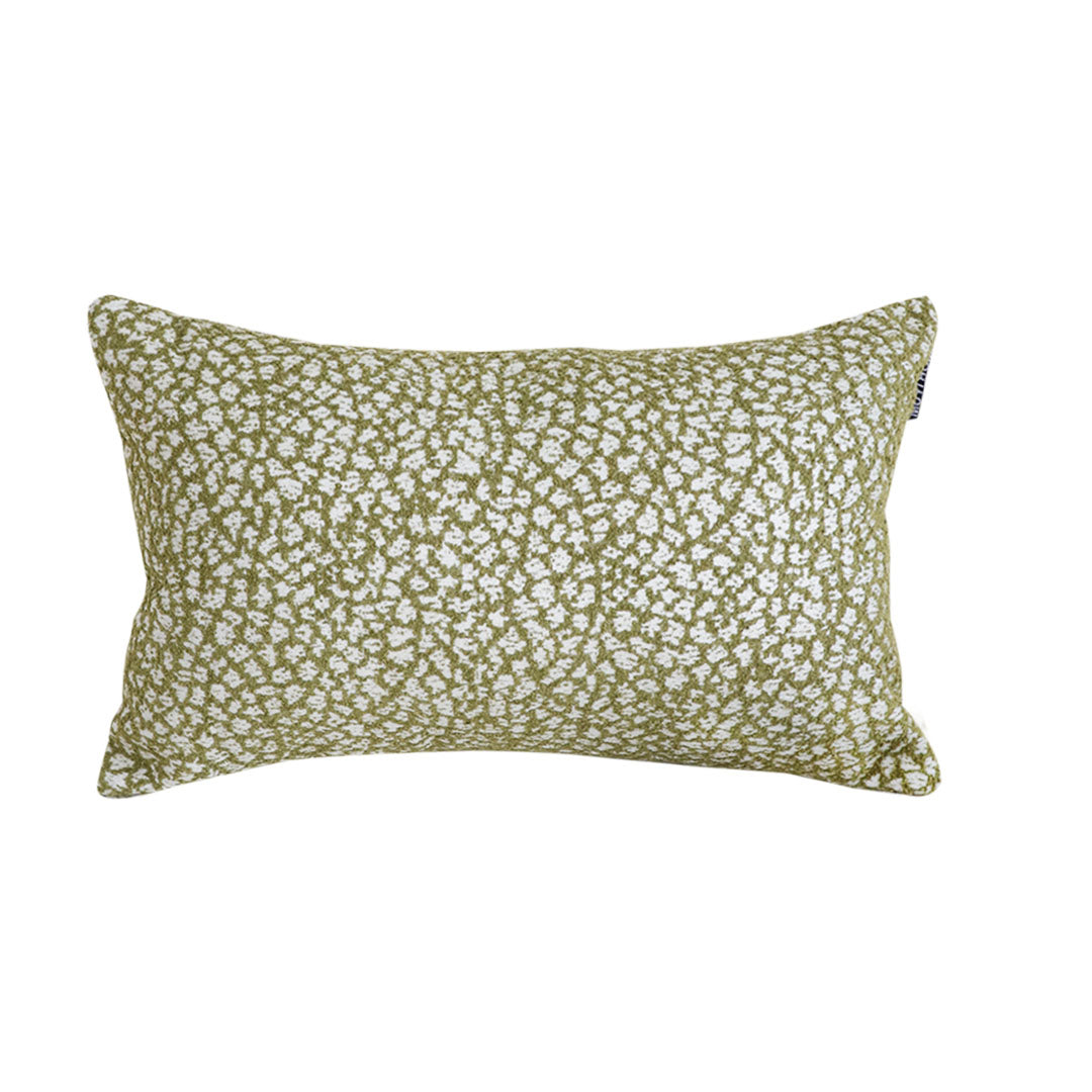 SOGA 30x50cm Rectangular Textured Pillowcase – Olive Green Accent