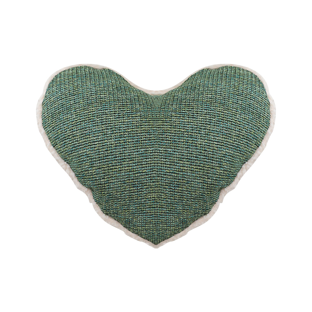 SOGA 42x32cm Cozy Heart-Shaped Woven Pillowcase