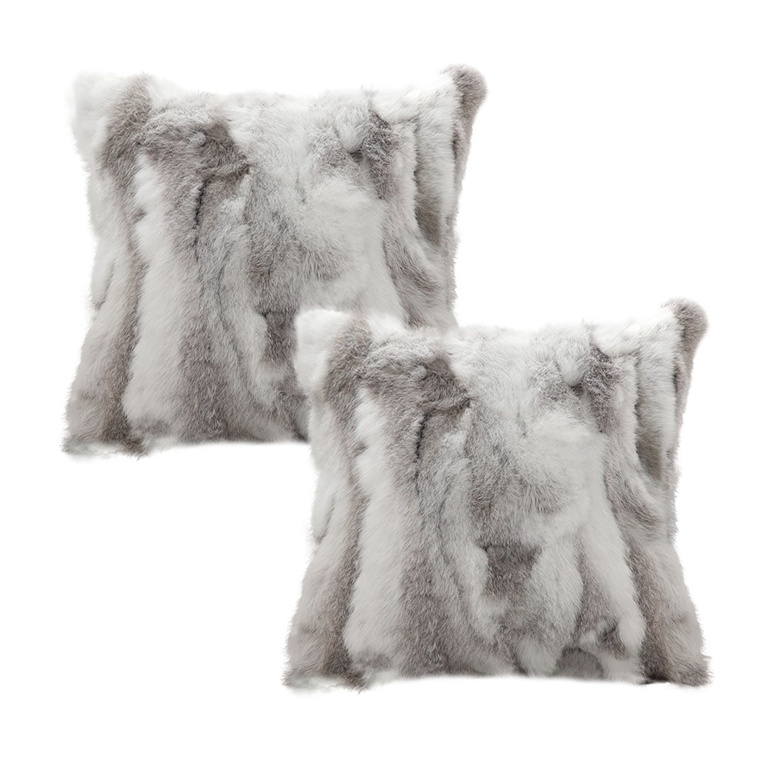 SOGA 2X 45cm Premium White Faux Fur Pillowcase