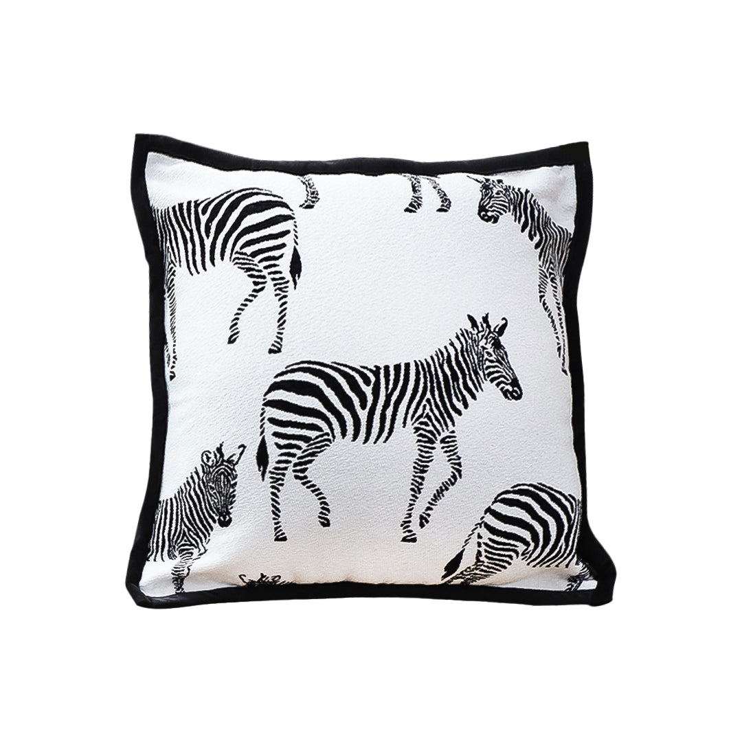 SOGA 45cm Safari Zebra Print Decorative Pillow Cover