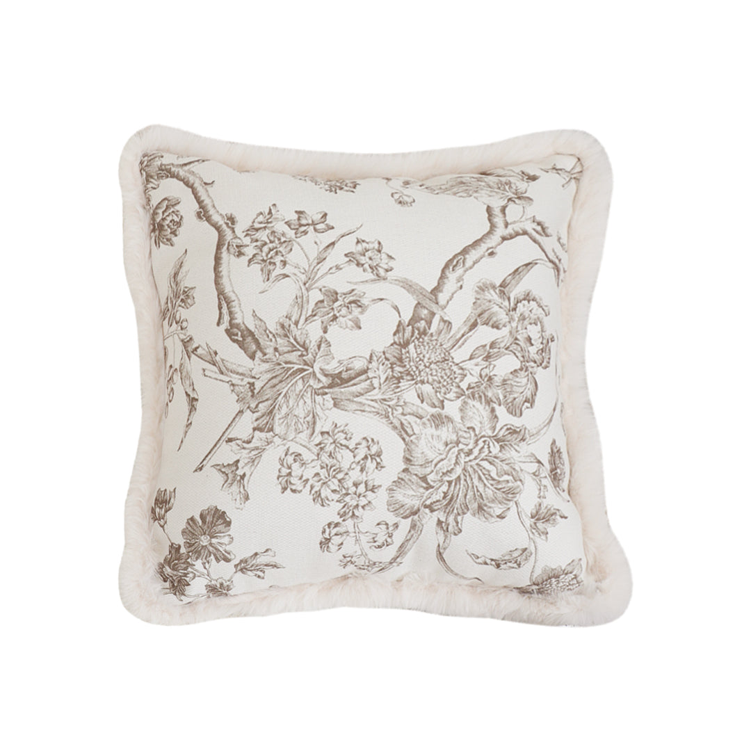 SOGA 45cm Sage Green Botanical Embroidered Pillowcase