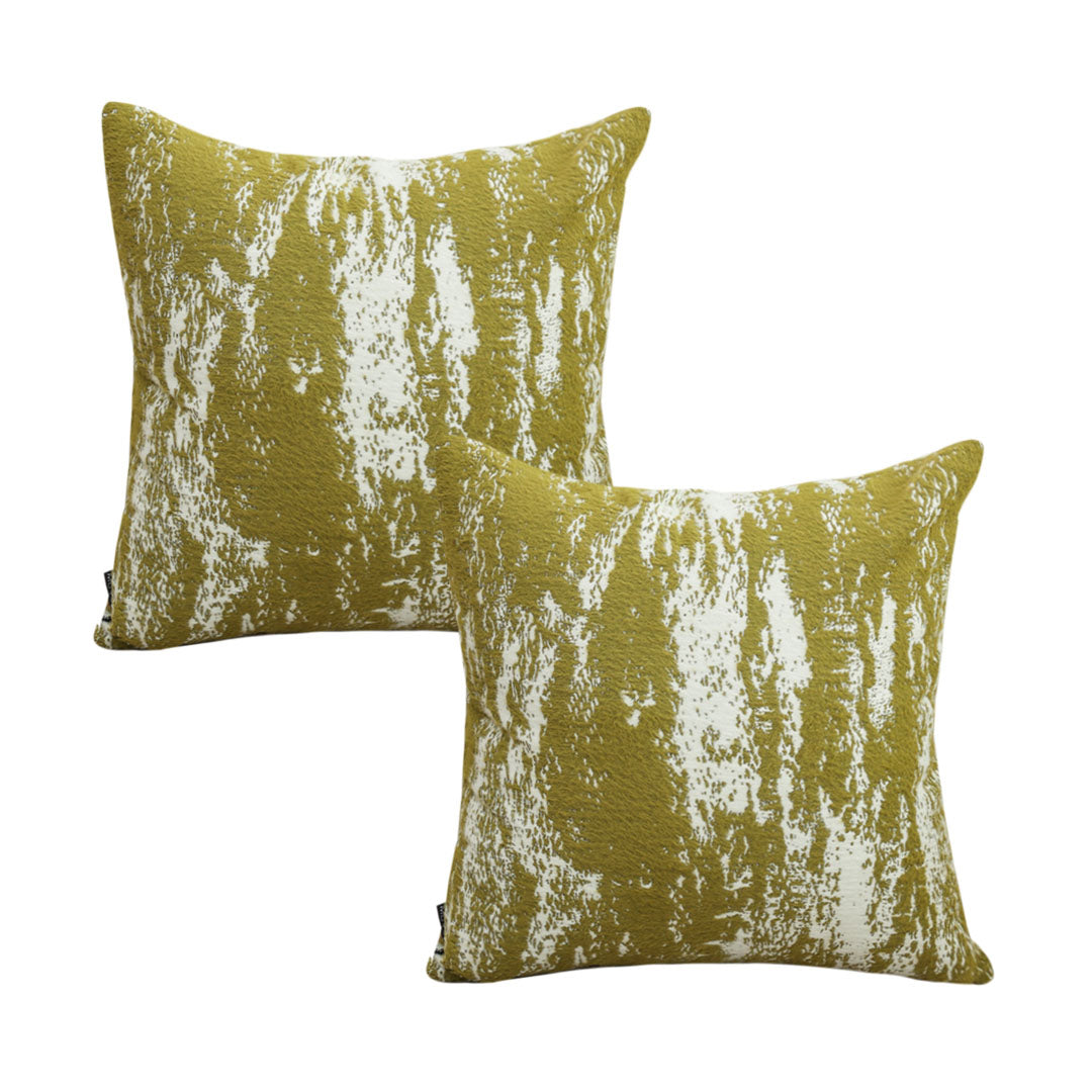 SOGA 2X 45cm Olive Drift” Reverse-Print Decorative Pillowcase