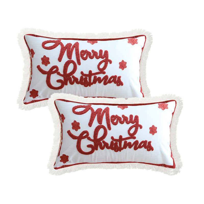 SOGA 2X 40x60cm Bold "Merry Christmas" Statement Pillowcase