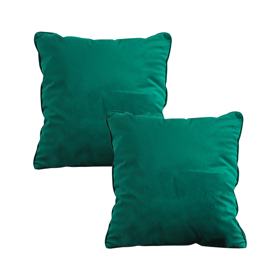 SOGA 2X 45cm Emerald Green Velvet Pillowcase – Luxurious Soft Cushion Covers for Elegant Home Décor