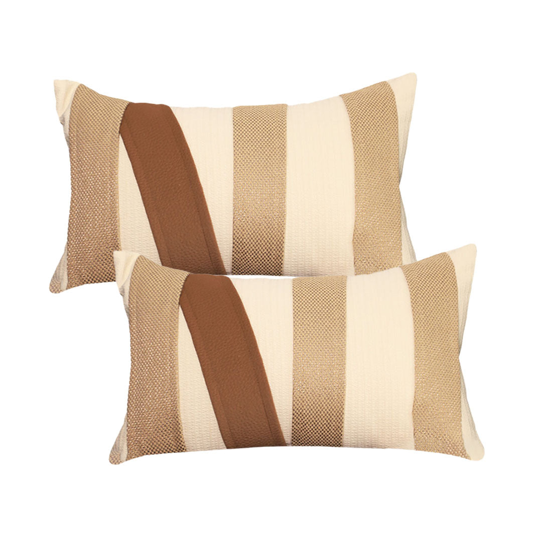 SOGA 2X 30x50cm Contemporary Striped Accent Pillowcase