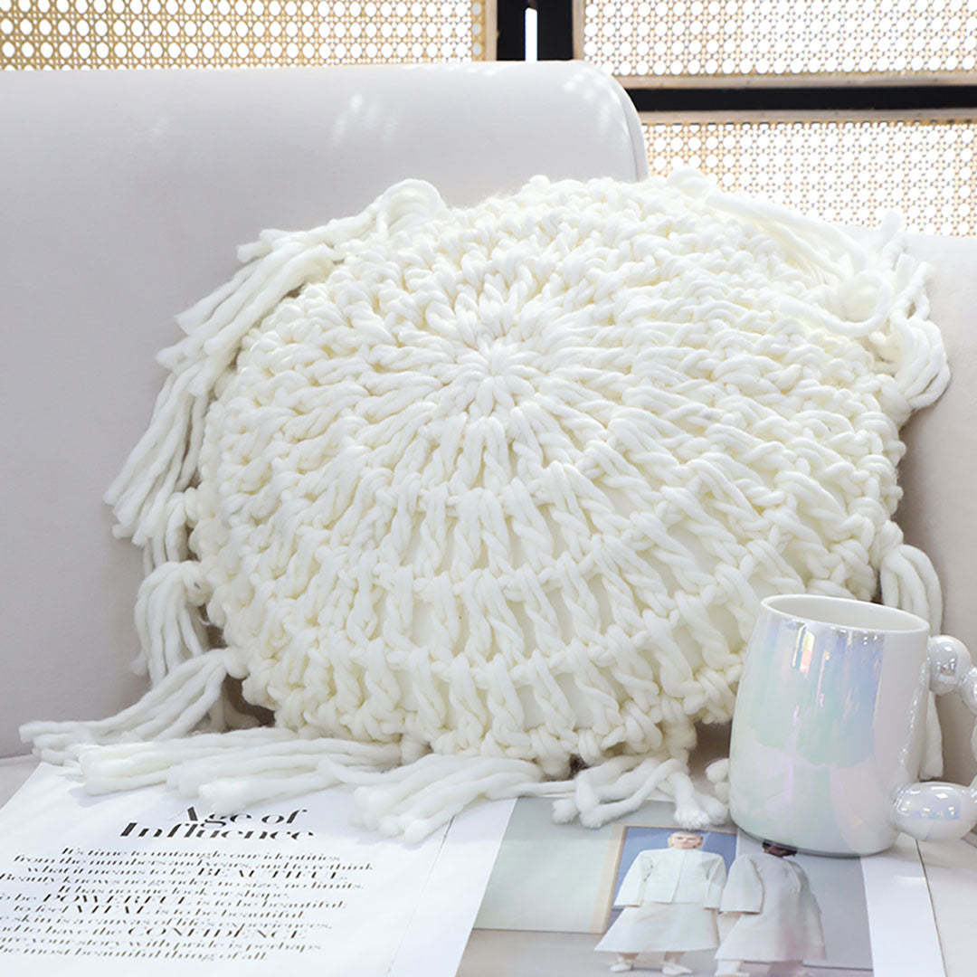 SOGA 43cm Chunky Knit Texture Pillowcase