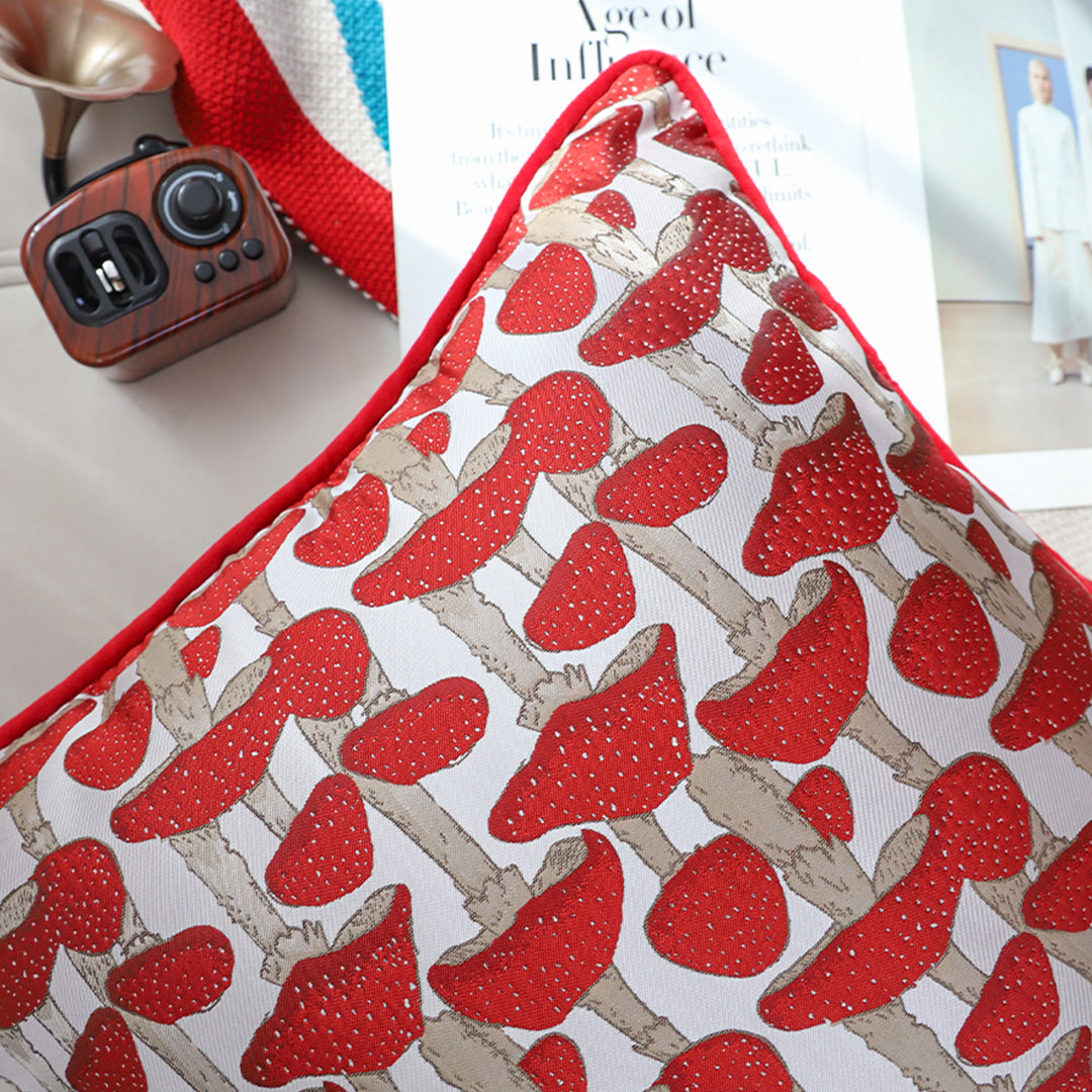 SOGA 45cm Ginkgo Leaf Pillowcase (Red)