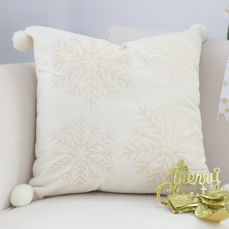 SOGA 45cm Classic Cream Holiday Pillowcase