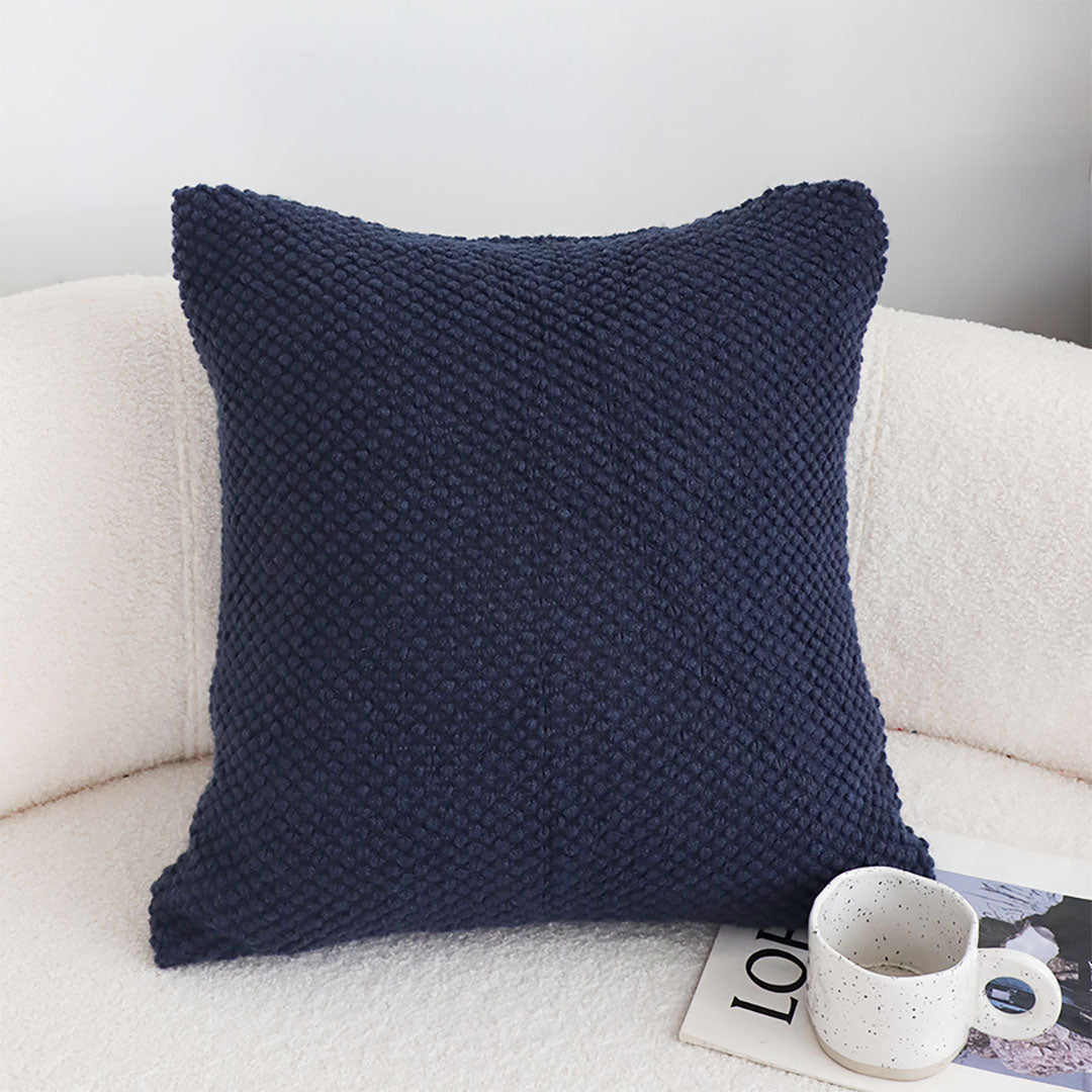 SOGA 45cm Textured Midnight Pillowcase