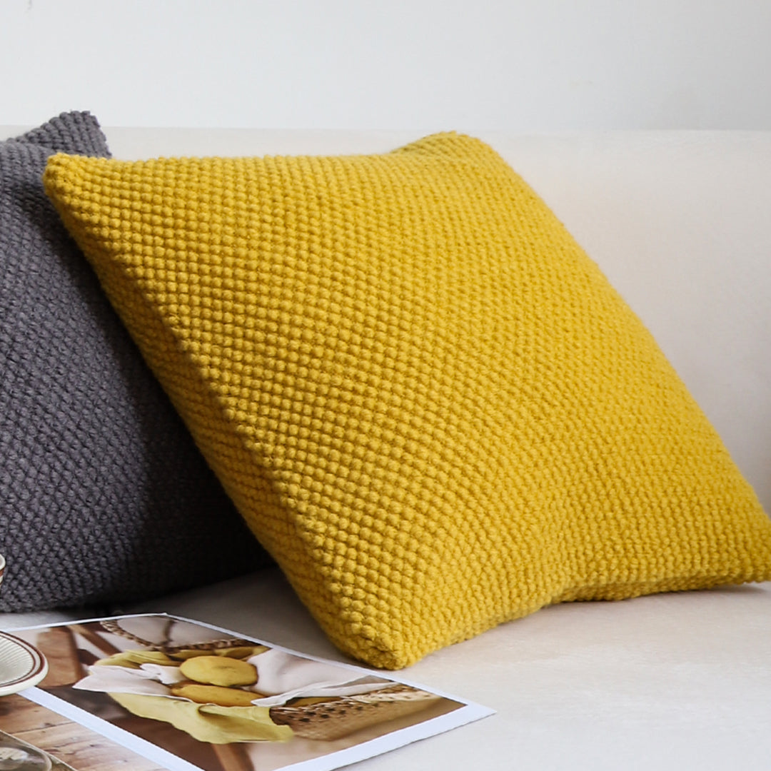 SOGA 45cm Textured Sunshine Pillowcase
