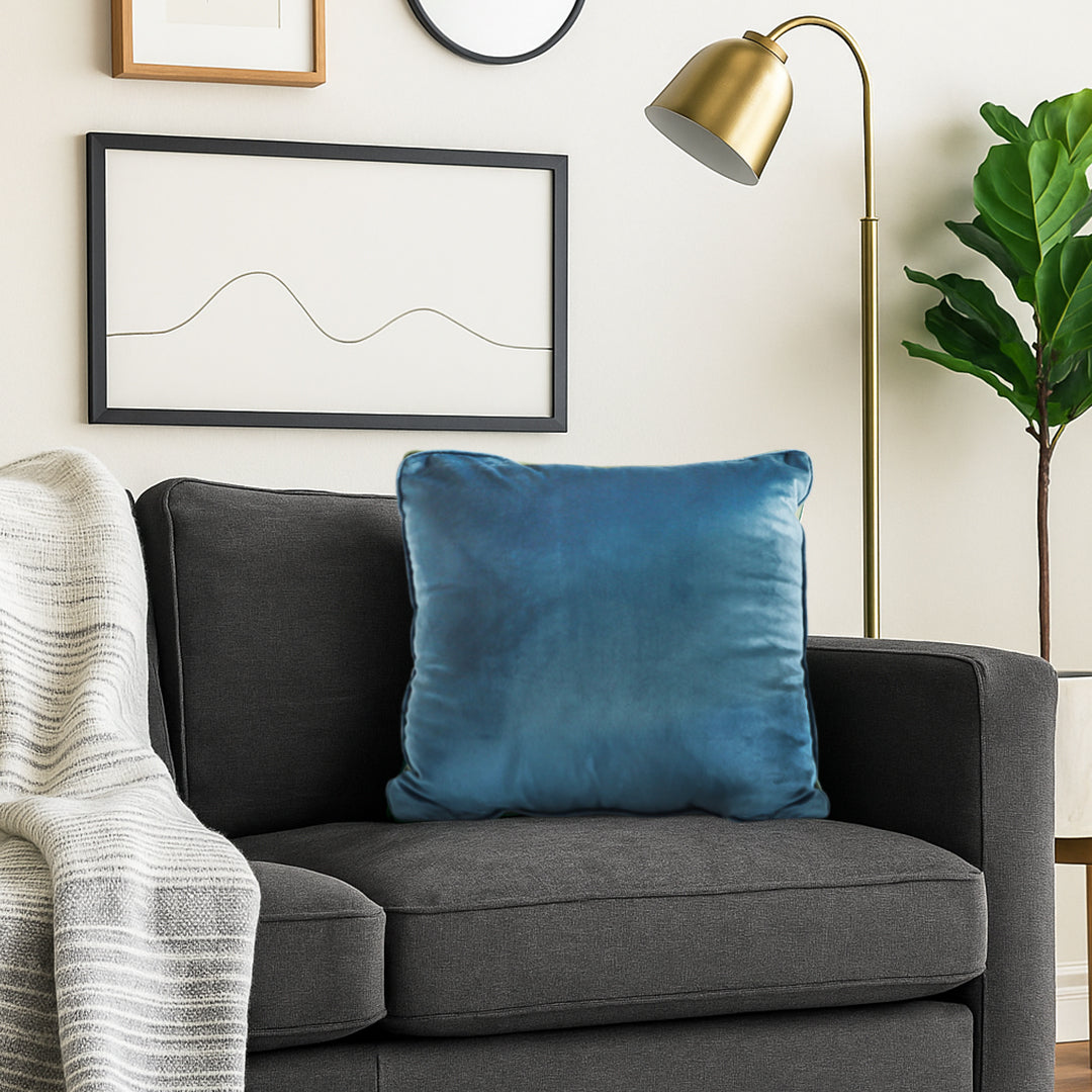 SOGA 45cm Velvet Pillowcase (Deep Teal)