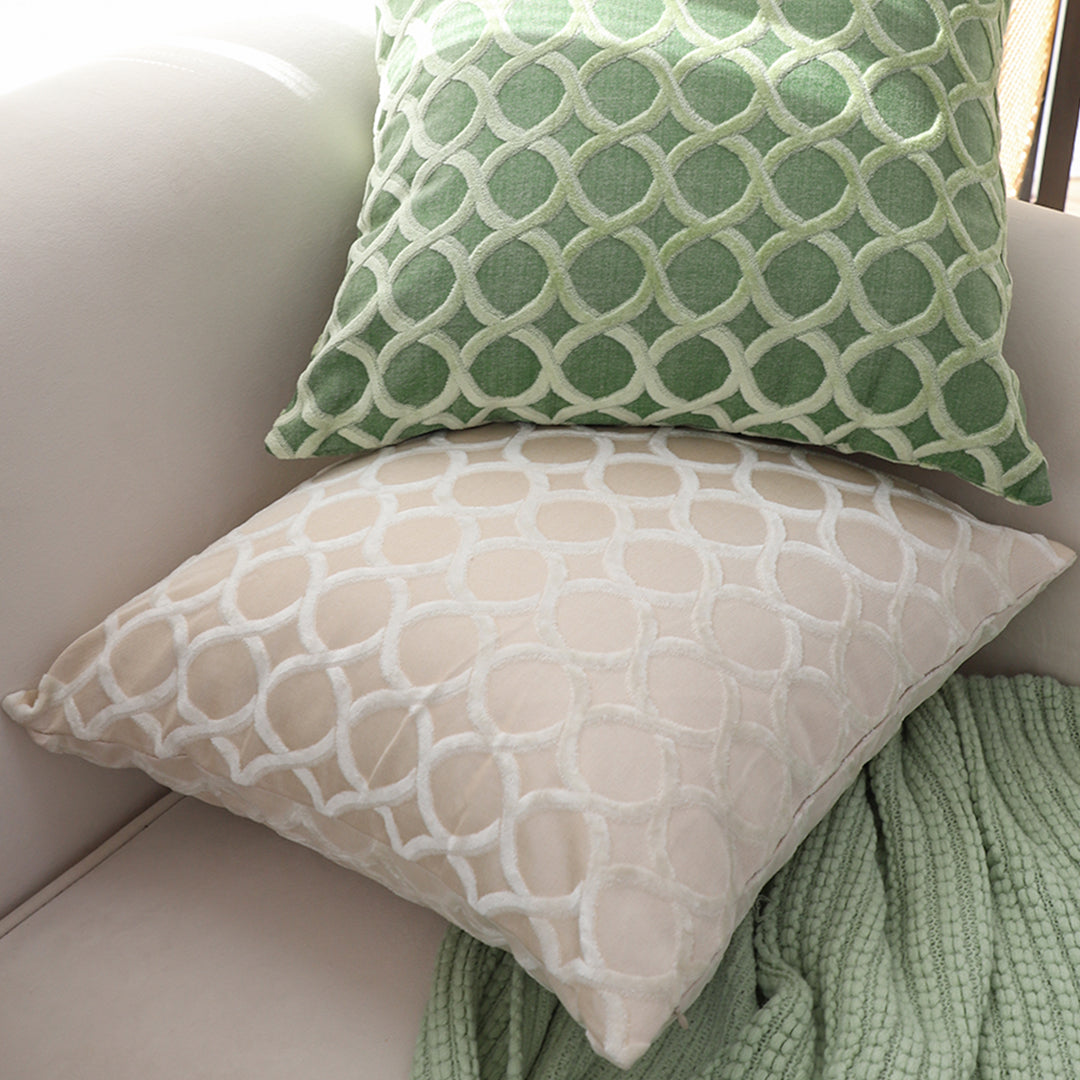 SOGA 45cm Quilted Diamond Pillowcase