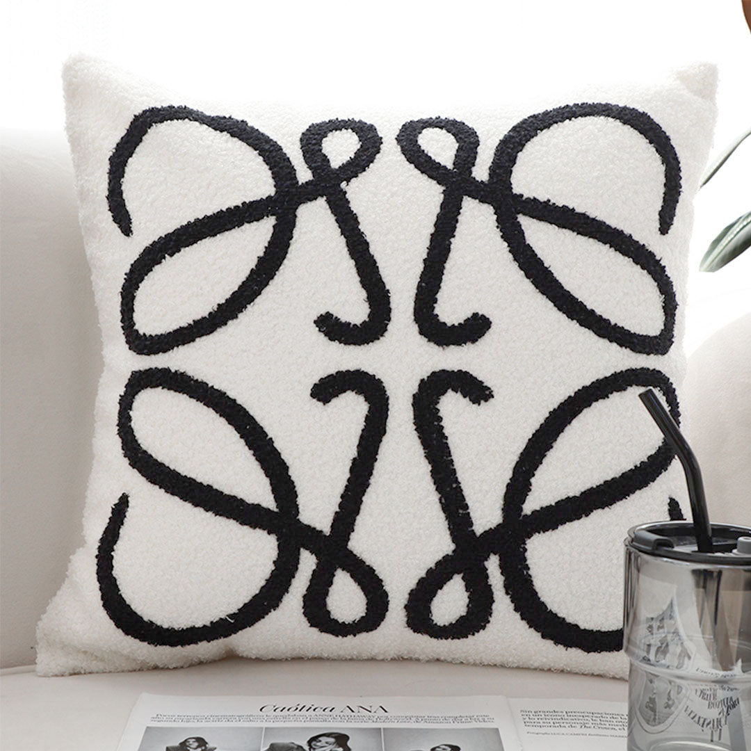 SOGA 45cm Modern Art Loop Pillowcase