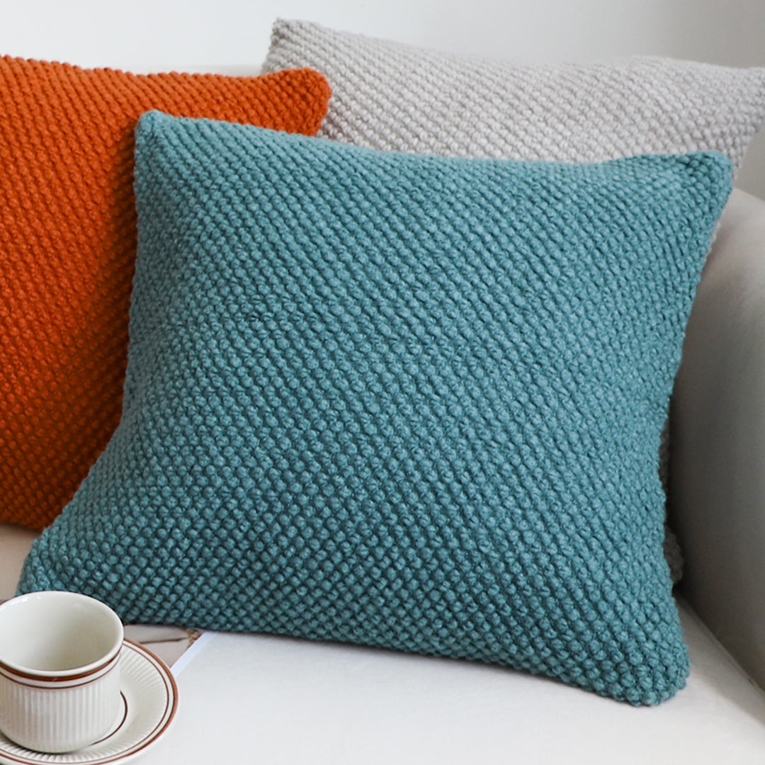 SOGA 45cm Textured Teal Pillowcase