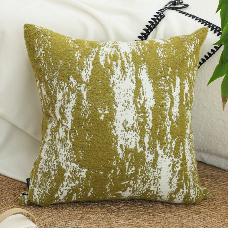SOGA 2X 45cm Olive Drift” Reverse-Print Decorative Pillowcase