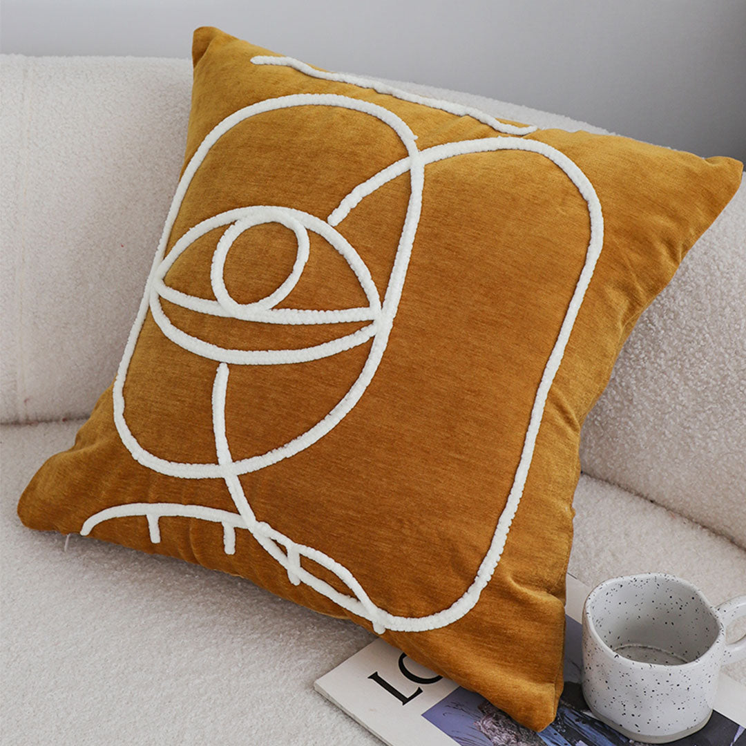 SOGA 45cm Geometric Circle Harmony Pillowcase