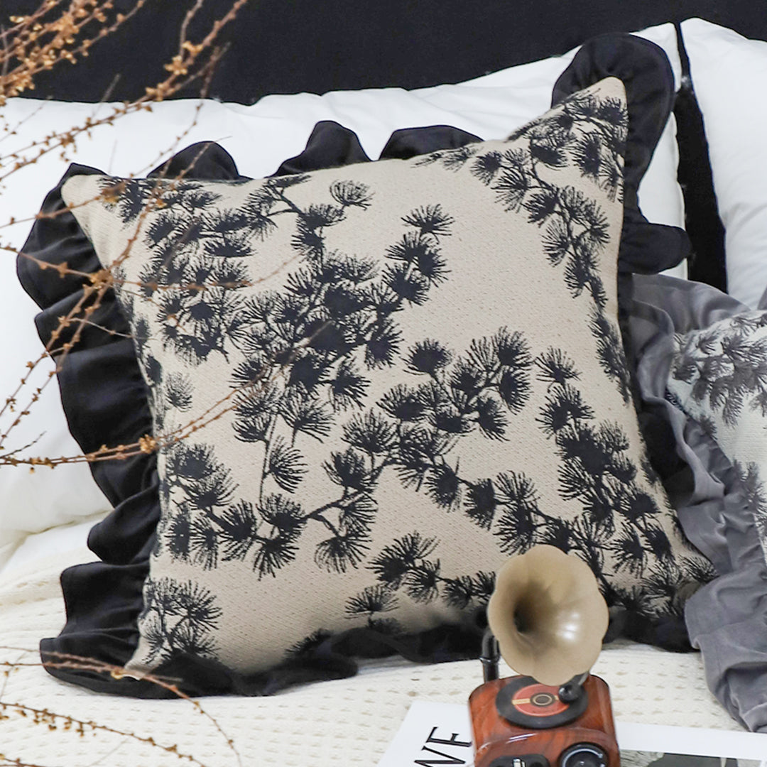 SOGA 45cm Vintage Floral Decorative Pillow Cover