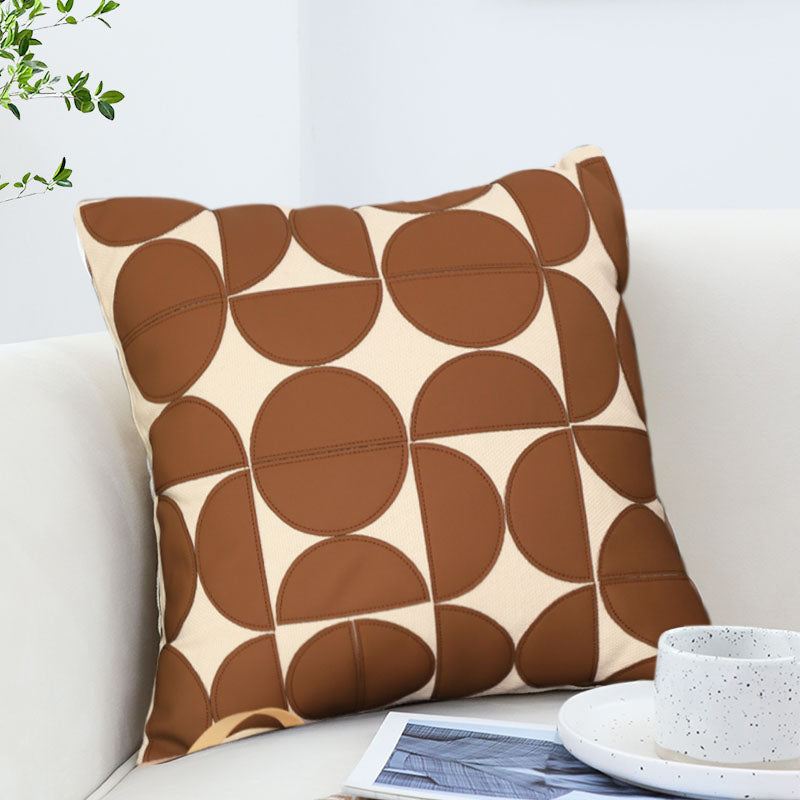 SOGA 2X 45cm Retro Geometric Circle Pillowcase