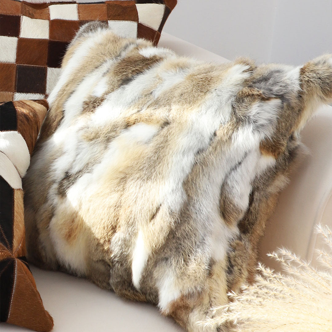 SOGA 45cm Faux Fur Luxury Pillowcase (Mixed)