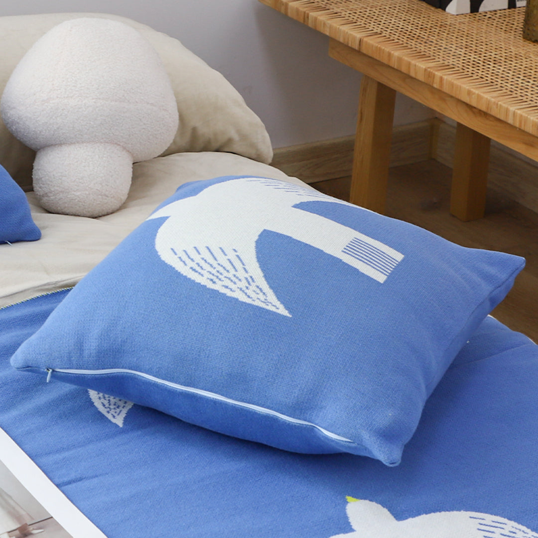 SOGA 45cm Classic Blue Dove Christmas Pillowcase
