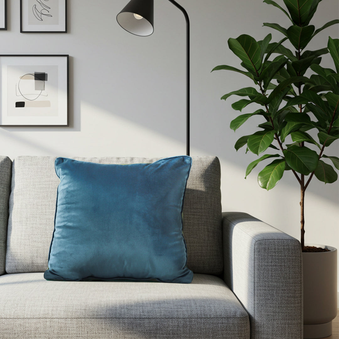 SOGA 45cm Velvet Pillowcase (Deep Teal)