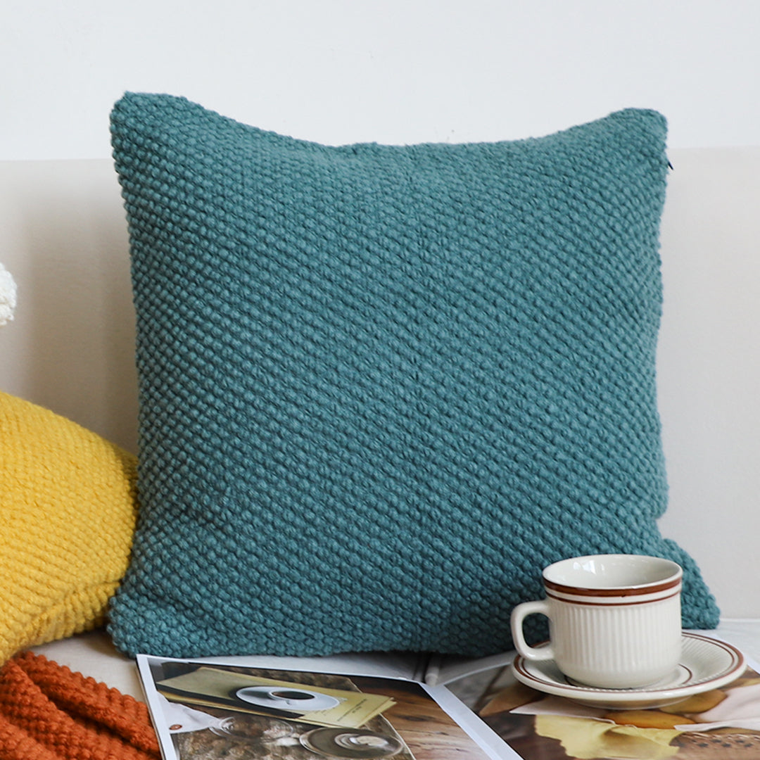 SOGA 45cm Textured Teal Pillowcase