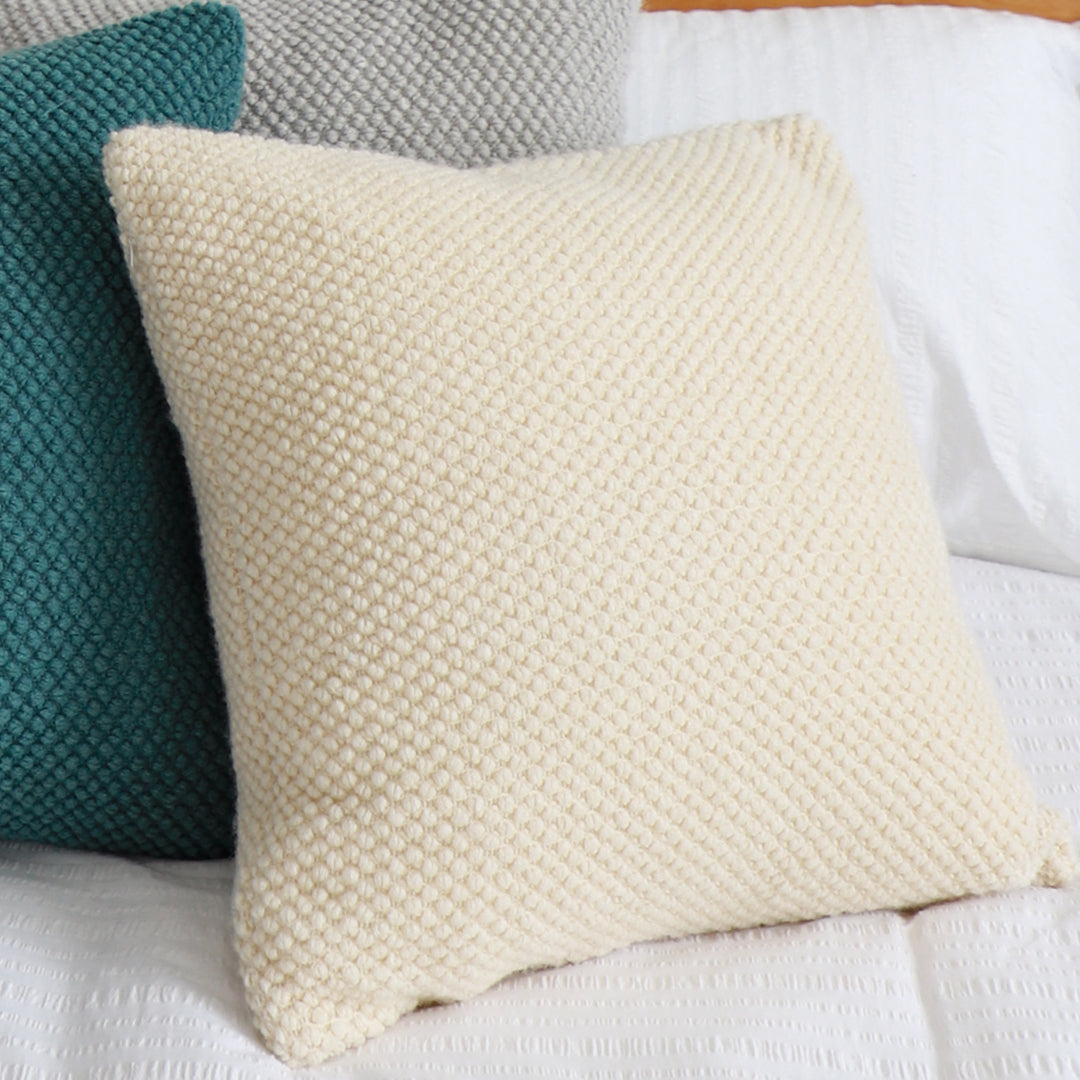SOGA 45cm Textured Cream Pillowcase