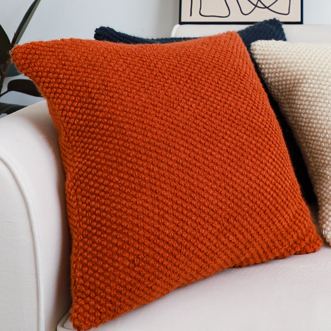 SOGA 45cm Textured Rust Pillowcase