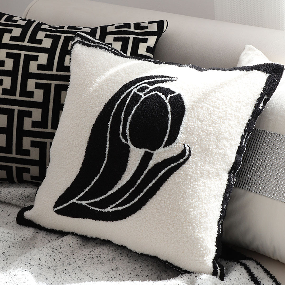 SOGA 2X 45cm Abstract Swan Pillowcase