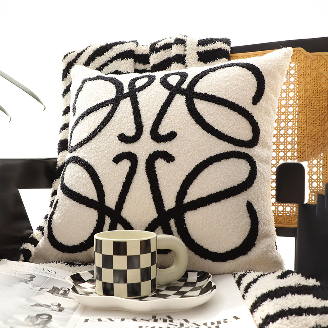SOGA 45cm Modern Art Loop Pillowcase
