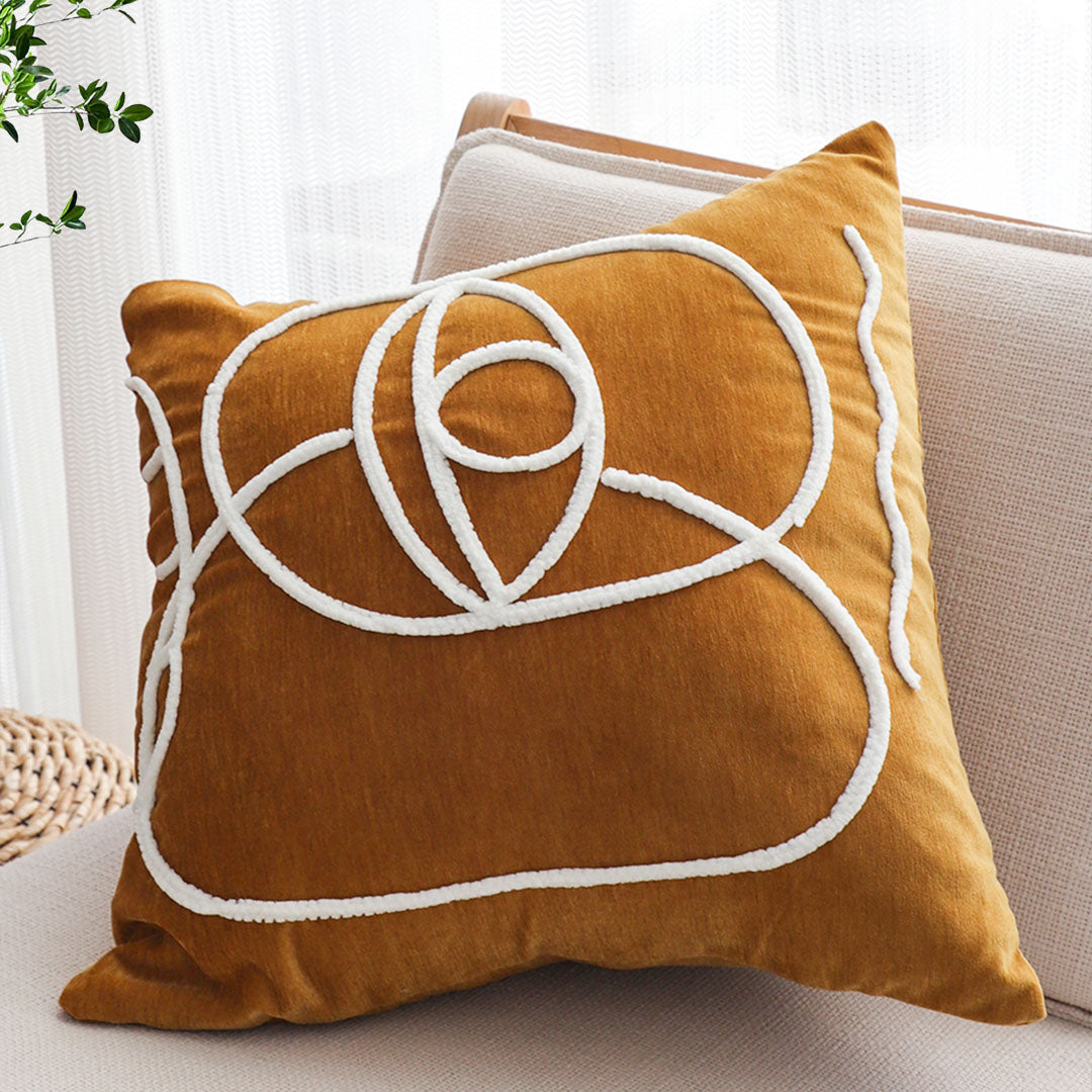 SOGA 45cm Geometric Circle Harmony Pillowcase