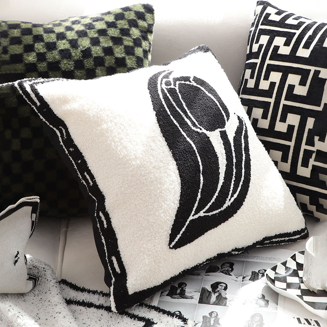 SOGA 45cm Abstract Swan Pillowcase