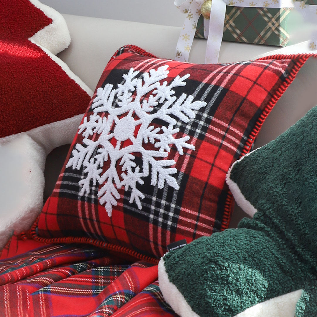 SOGA 2X 45cm Holiday Snowflake Pillowcase