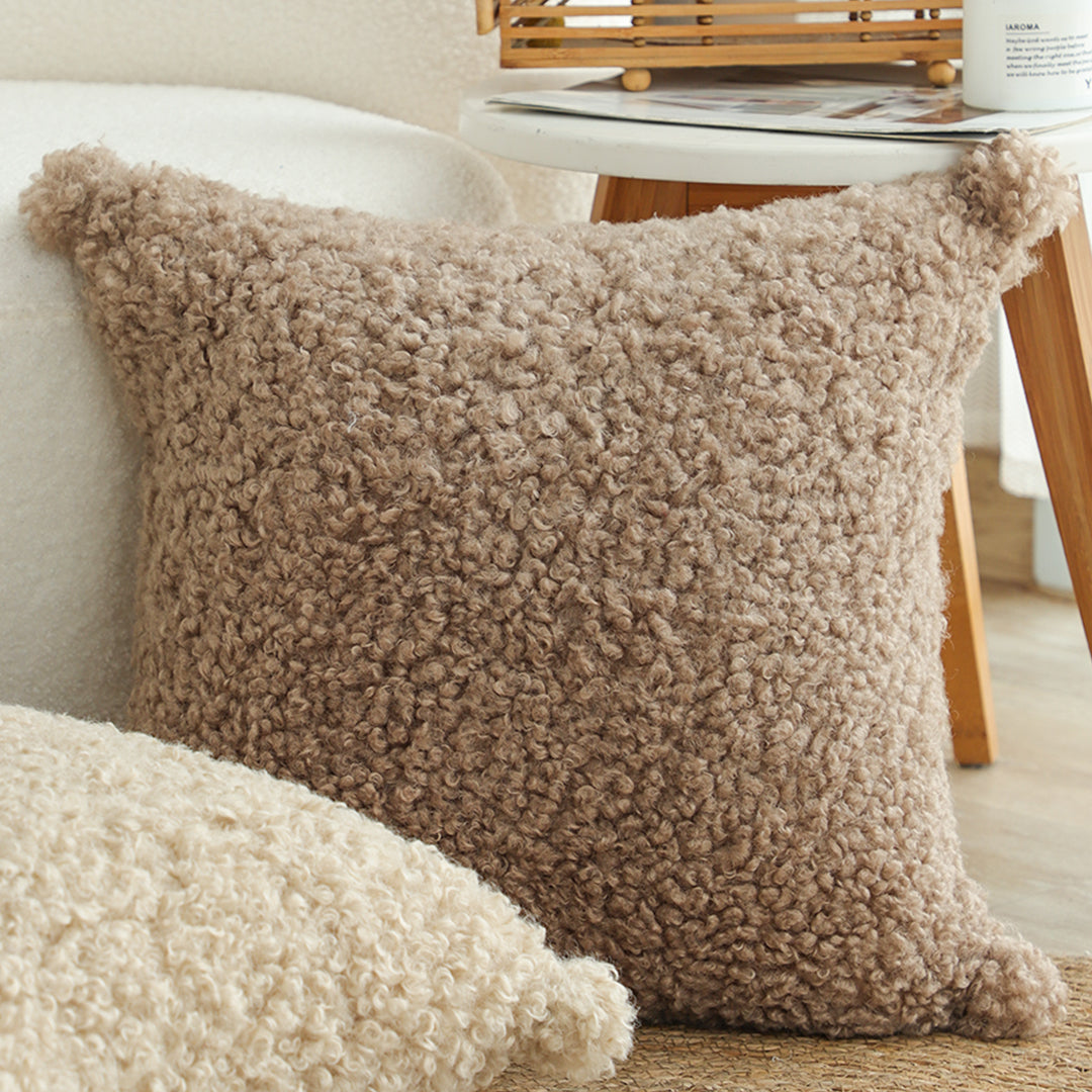 SOGA 45cm Sage Green Textured Lumbar Pillow with Tassels