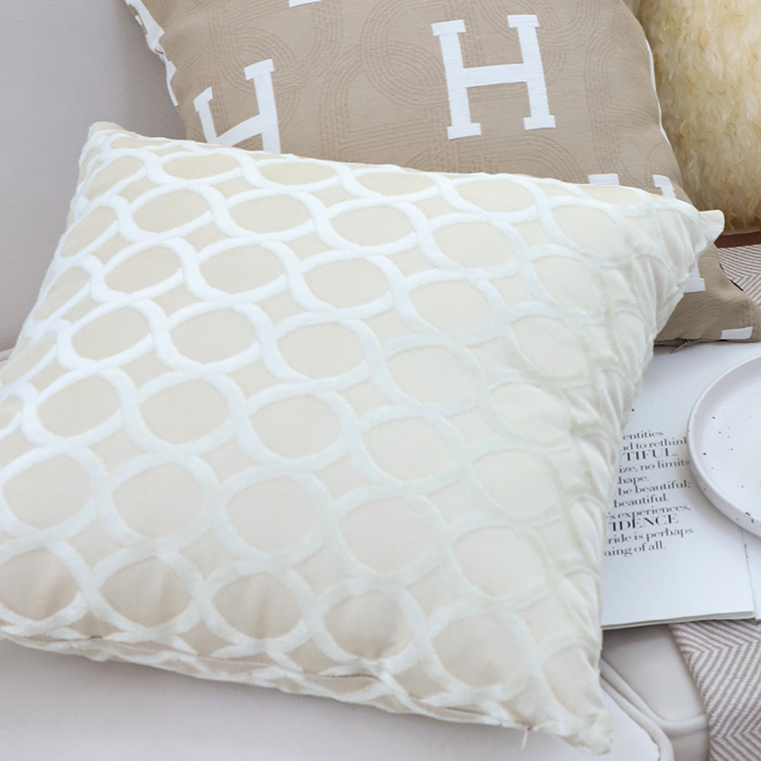 SOGA 45cm Quilted Diamond Pillowcase