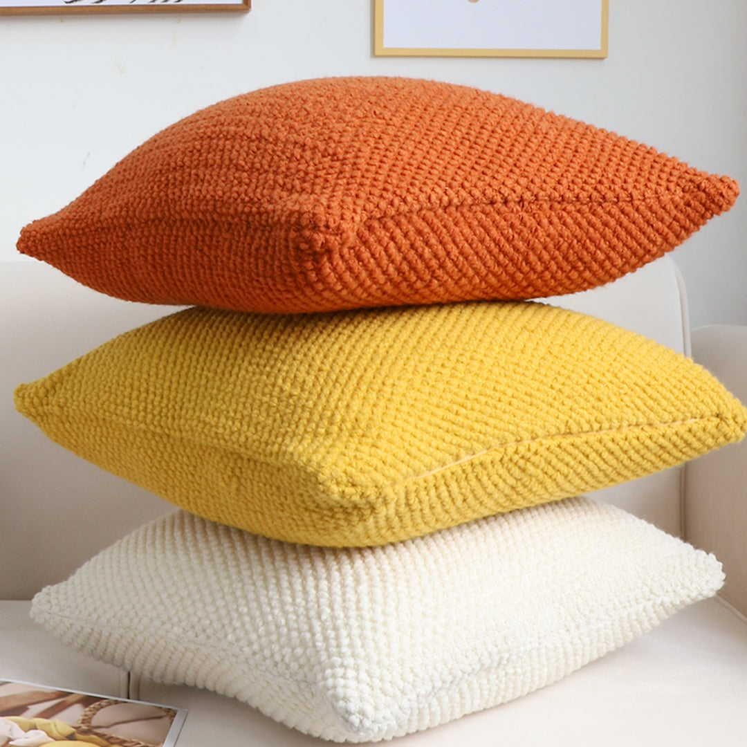 SOGA 45cm Textured Sunshine Pillowcase