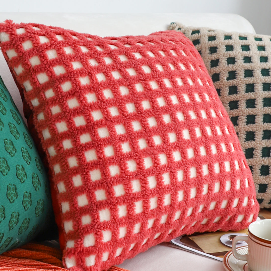 SOGA 2X 45cm Coral Polka Dot Charm Pillowcase