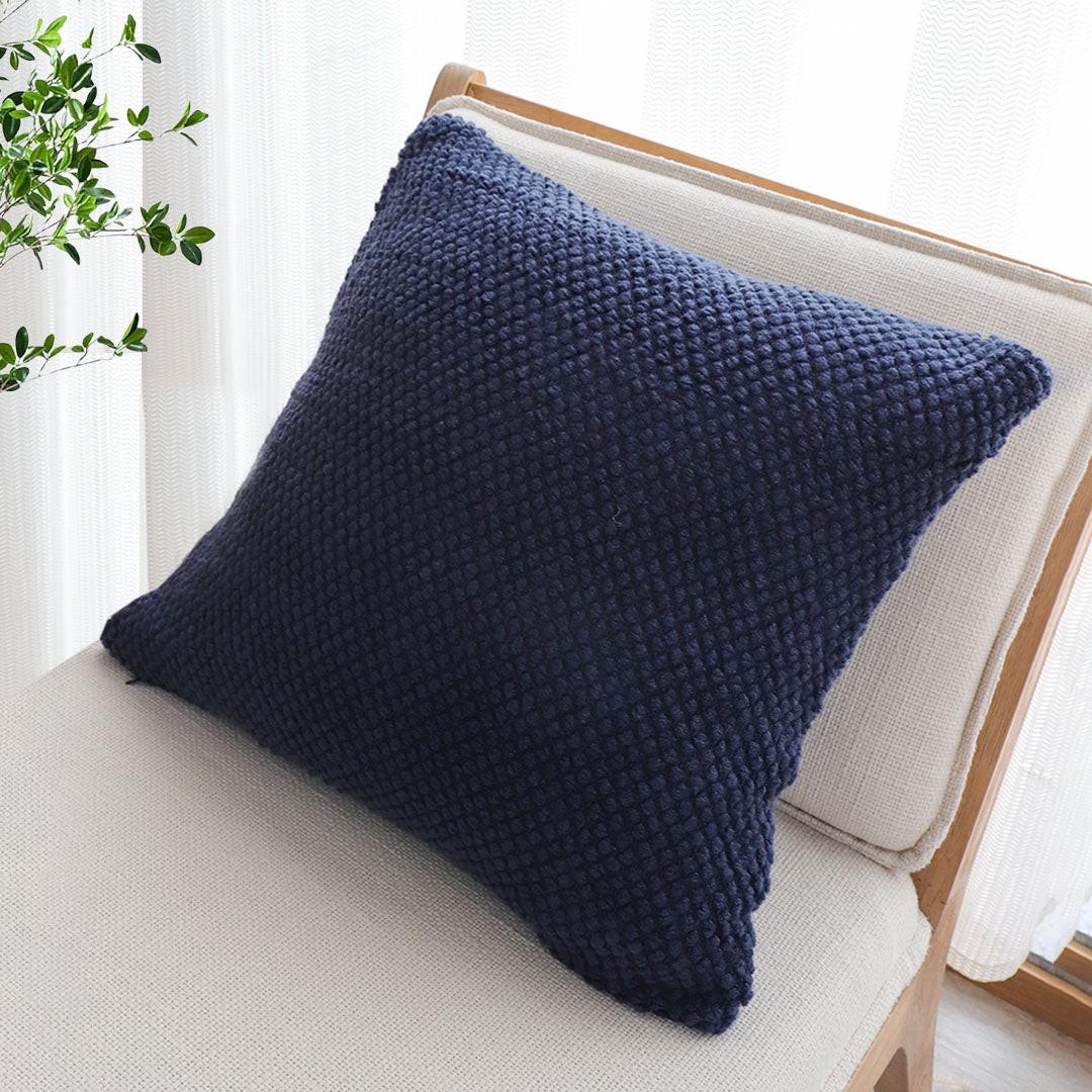 SOGA 45cm Textured Midnight Pillowcase