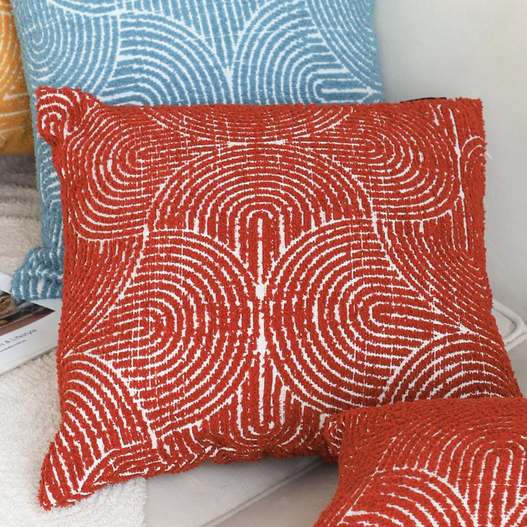 SOGA 30x50cm Cinnabar Burnt Orange Lumbar Pillowcase