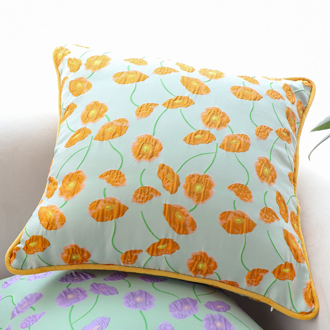 SOGA 2X 45cm Orange Floral Dream Pillowcase