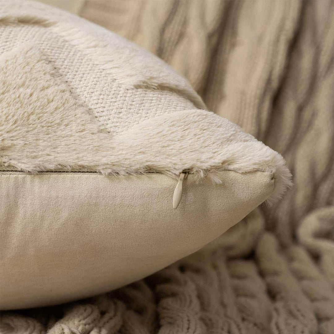 SOGA 45cm Chevron Earth Pillowcase
