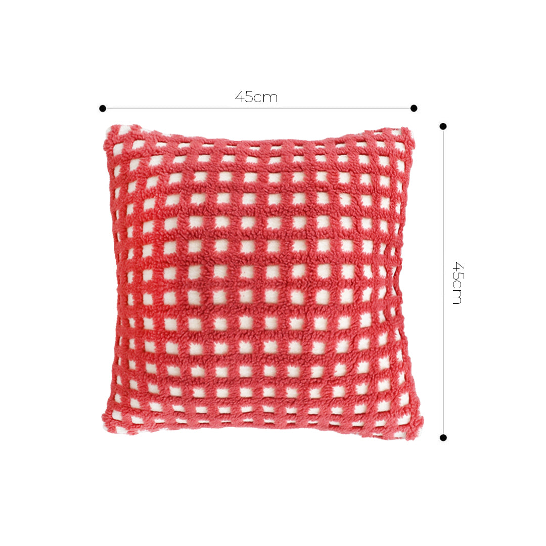 SOGA 2X 45cm Coral Polka Dot Charm Pillowcase