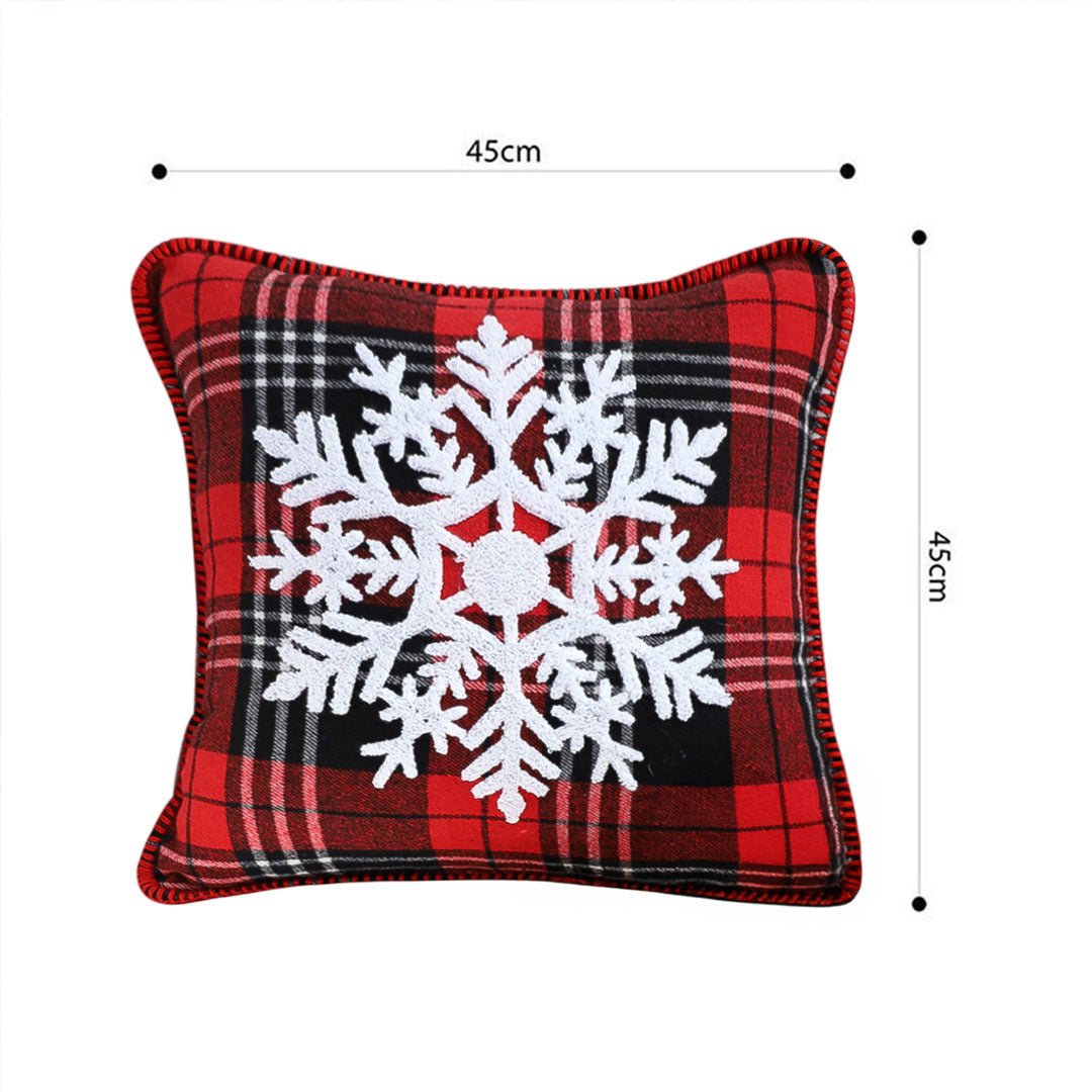 SOGA 2X 45cm Holiday Snowflake Pillowcase